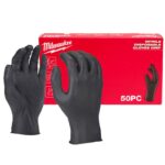 Boîte de gants jetables en nitrile bleu pour protection industrielle et maintenance